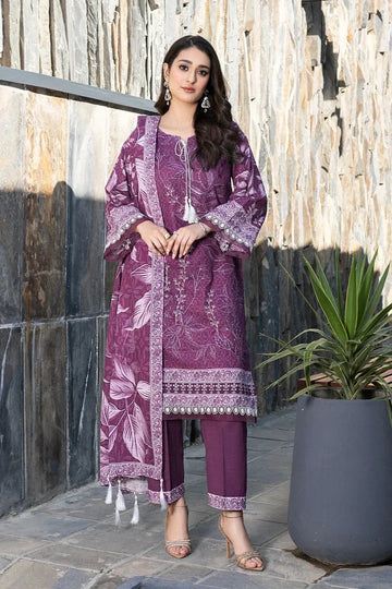 3PC Embroidered stitched Khaddar Suit KKHE-3583 - Embroidered - KHAS STORES US -